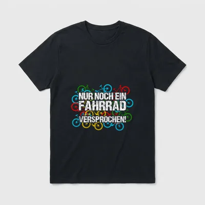 Nur noch ein Fahrrad T-Shirt – Klassisches T-Shirt in Schwarz