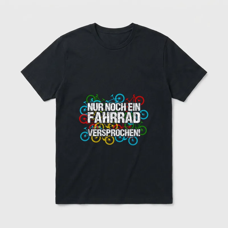 Nur noch ein Fahrrad T-Shirt – Klassisches T-Shirt in Schwarz