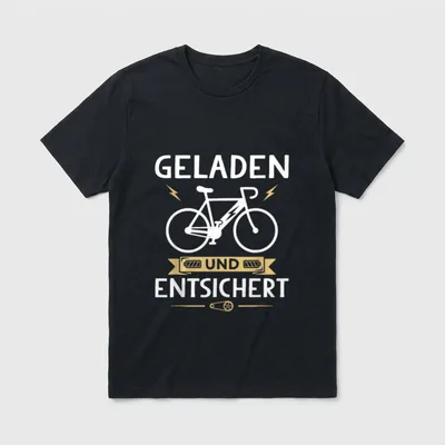 Lustiges Elektrorad Fahrrad E-Bike T-Shirt – Klassisches T-Shirt in Schwarz