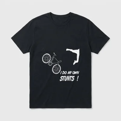 Radfahrer Fahrrad Fahrradsturz Unfall T-Shirt – Klassisches T-Shirt in Schwarz