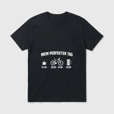 Mein perfekter Tag Lustiges T-Shirt – Klassisches T-Shirt in Schwarz