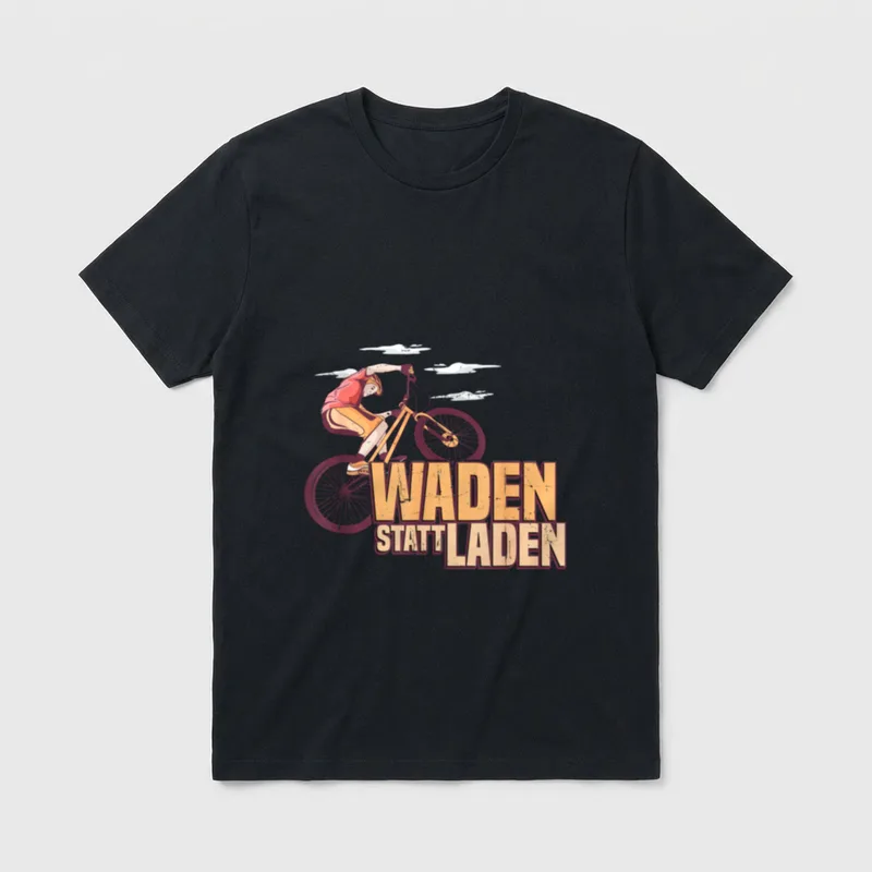 Lustiger Fahrrad Spruch Anti T-Shirt – Klassisches T-Shirt in Schwarz