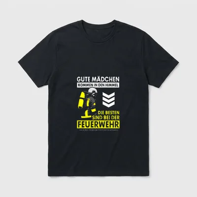 Die Besten Mädchen Feuerwehr T-Shirt – Klassisches T-Shirt in Schwarz