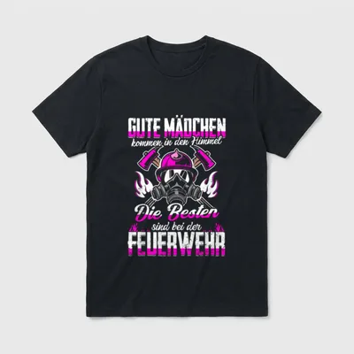 Feuerwehrfrau Lustig Frauen Freiwillige T-Shirt – Klassisches T-Shirt in Schwarz