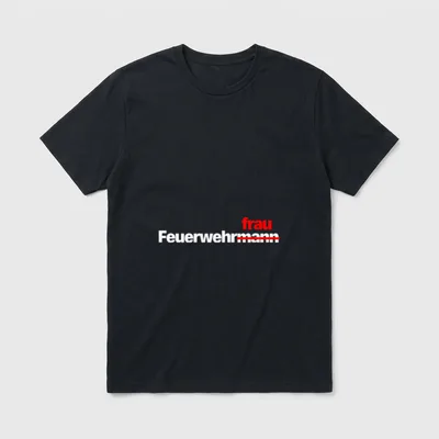 Feuerwehr für Frauen mit Spruch I T-Shirt – Klassisches T-Shirt in Schwarz