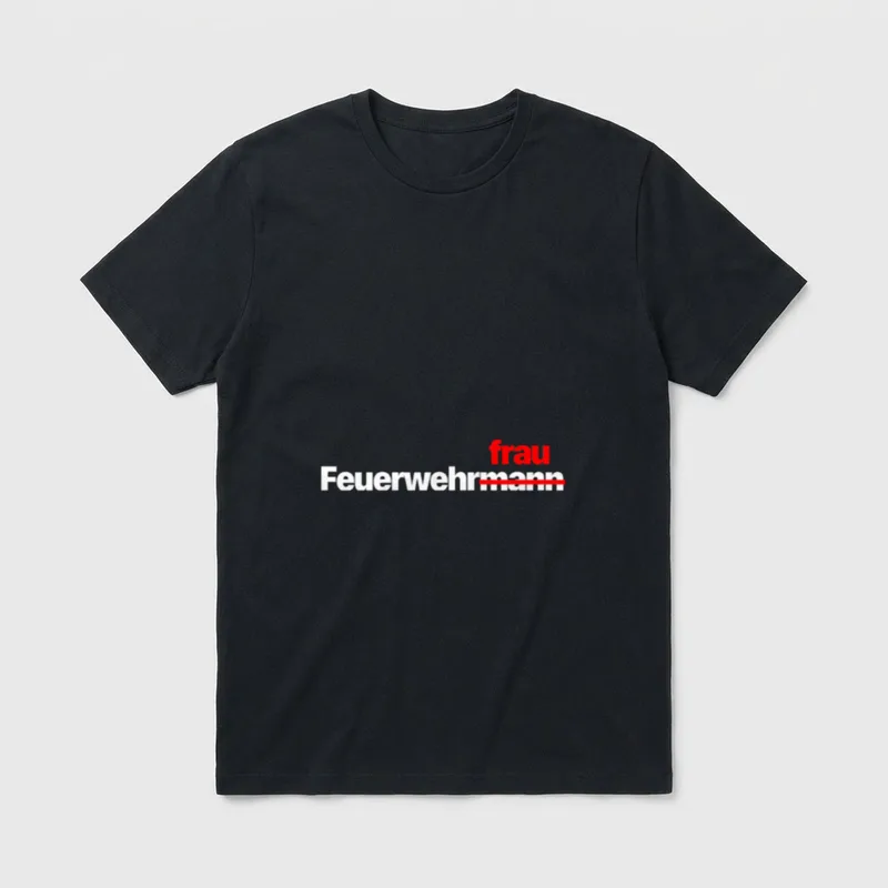 Feuerwehr für Frauen mit Spruch I T-Shirt – Klassisches T-Shirt in Schwarz