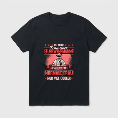 Lustig Feuerwehr Notruf Spruch T-Shirt – Klassisches T-Shirt in Schwarz
