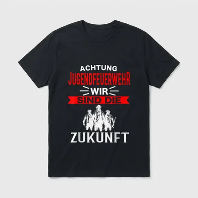 Feuerwehr T-Shirt Jugendfeuerwehr – Klassisches T-Shirt in Schwarz