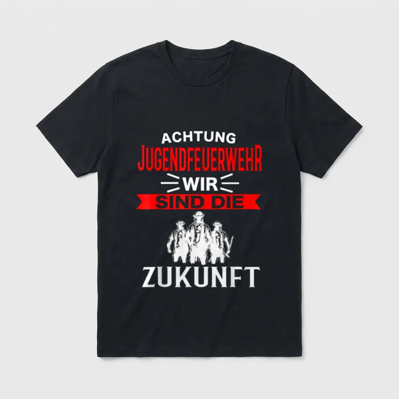 Feuerwehr T-Shirt Jugendfeuerwehr – Klassisches T-Shirt in Schwarz