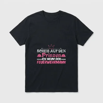 Frau eines Feuerwehrmann Berufsfeuerwehr T-Shirt – Klassisches T-Shirt in Schwarz
