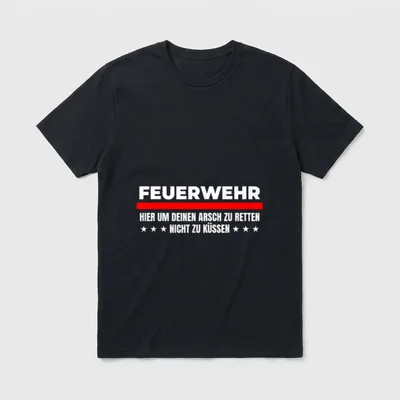 Lustiger Feuerwehrmann Spruch Freiwillige T-Shirt – Klassisches T-Shirt in Schwarz