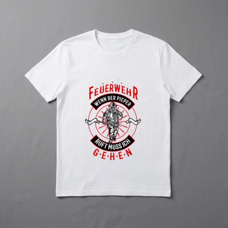 Feuerwehr Männer Sprüche Feuerwehrmann T-Shirt – Klassisches T-Shirt in Schwarz