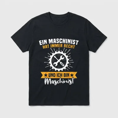 Maschinisten Spruch Freiwillige Feuerwehr T-Shirt – Klassisches T-Shirt in Schwarz