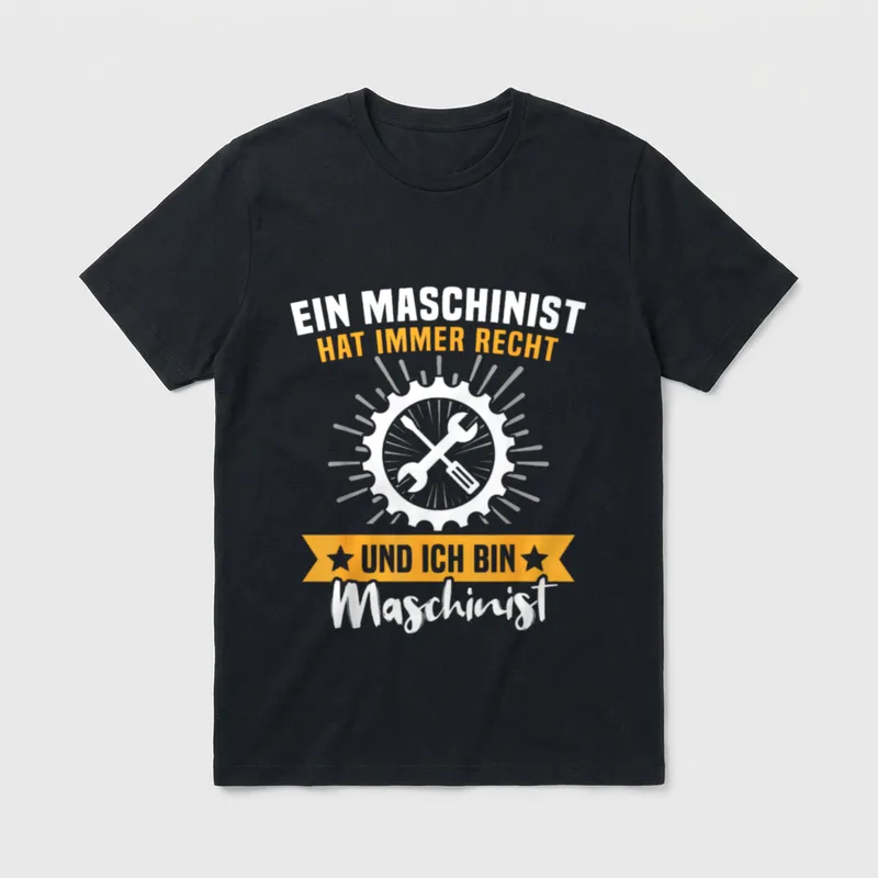 Maschinisten Spruch Freiwillige Feuerwehr T-Shirt – Klassisches T-Shirt in Schwarz