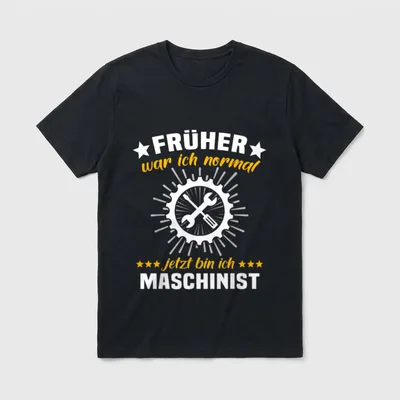Maschinisten Feuerwehr Triebfahrzeugführer Spruch T-Shirt – Klassisches T-Shirt in Schwarz