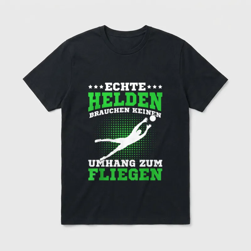 Fußball Torwart Fußballspieler Torhüter T-Shirt – Klassisches T-Shirt in Schwarz