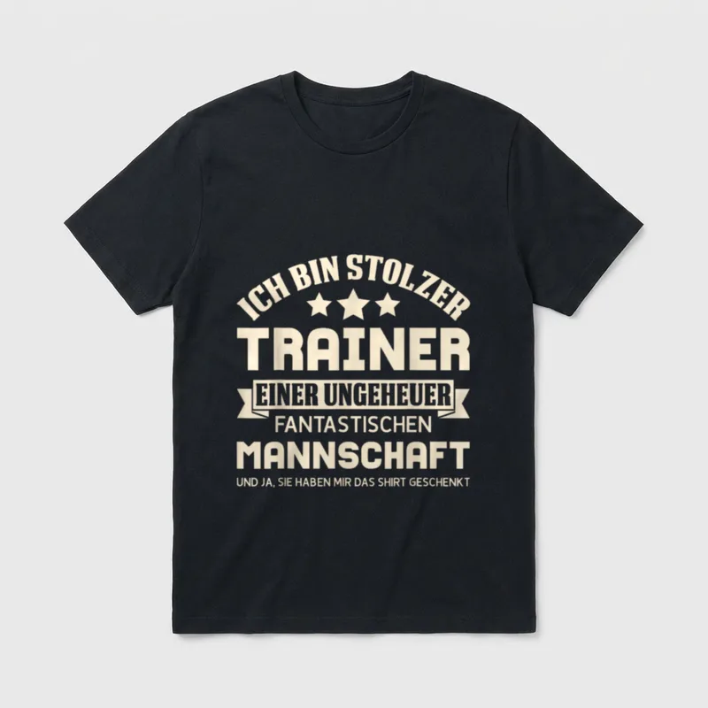 Trainer lustiger Spruch Fußballtrainer T-Shirt – Klassisches T-Shirt in Schwarz