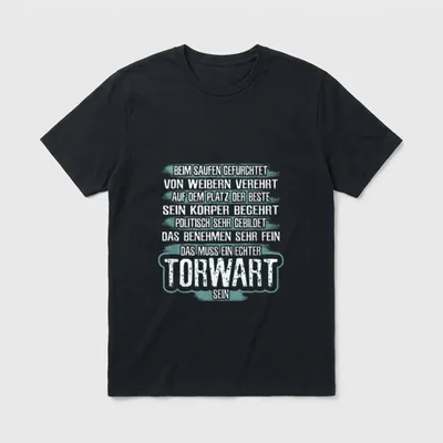 Torwart Fußball Handball Torhüter T-Shirt – Klassisches T-Shirt in Schwarz