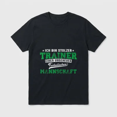 Trainer lustiger Spruch Fußballtrainer Handball T-Shirt – Klassisches T-Shirt in Schwarz