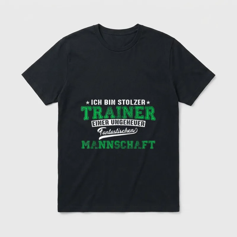 Trainer lustiger Spruch Fußballtrainer Handball T-Shirt – Klassisches T-Shirt in Schwarz