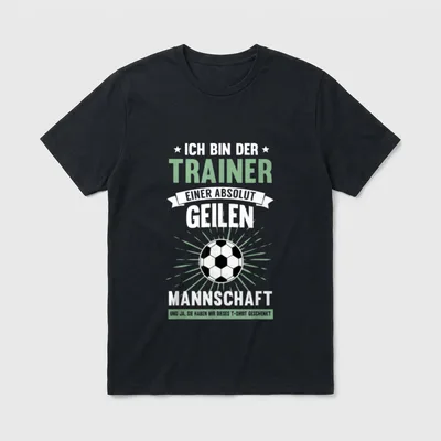 Trainer Fussballclub Fussball Coach T-Shirt – Klassisches T-Shirt in Schwarz