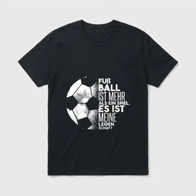 Fußball Ist Meine Leidenschaft T-Shirt – Klassisches T-Shirt in Schwarz