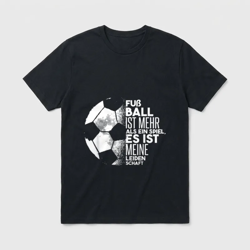 Fußball Ist Meine Leidenschaft T-Shirt – Klassisches T-Shirt in Schwarz