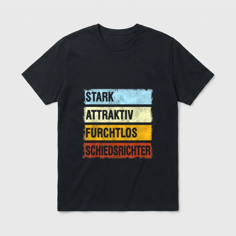Schiedsrichter Fußball Handball Referee T-Shirt – Klassisches T-Shirt in Schwarz
