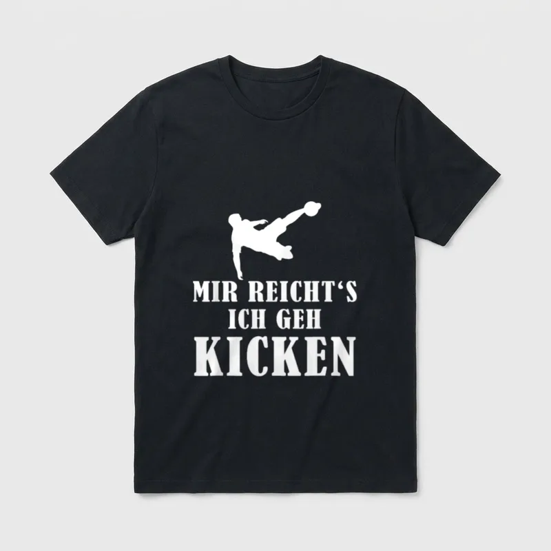 Kicken Fußball Sport Wettkampf T-Shirt – Klassisches T-Shirt in Schwarz