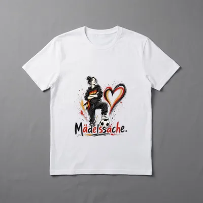 Mädelssache Fußball Spruch Kickerin T-Shirt – Klassisches T-Shirt in Schwarz