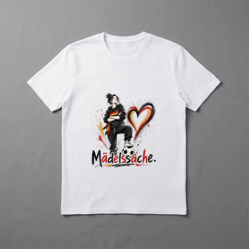 Mädelssache Fußball Spruch Kickerin T-Shirt – Klassisches T-Shirt in Schwarz