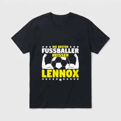 Fußballer Spruch Lennox T-Shirt – Klassisches T-Shirt in Schwarz