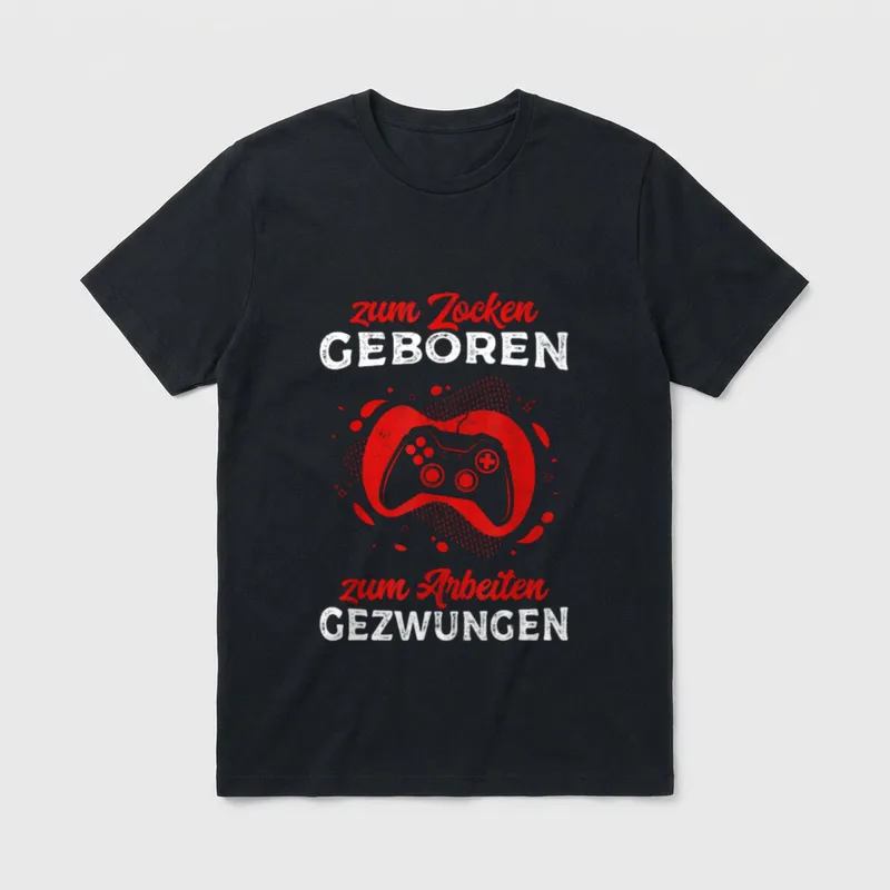 Lustige Gamer Sprüche T-Shirt – Klassisches T-Shirt in Schwarz