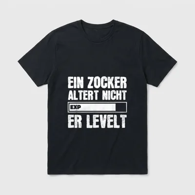 Zocken & Gamen Gamer T-Shirt – Klassisches T-Shirt in Schwarz