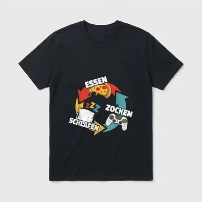 Lustige Gamer Geschenke Jungen T-Shirt – Klassisches T-Shirt in Schwarz