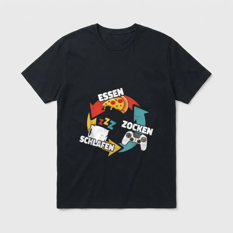 Lustige Gamer Geschenke Jungen T-Shirt – Klassisches T-Shirt in Schwarz