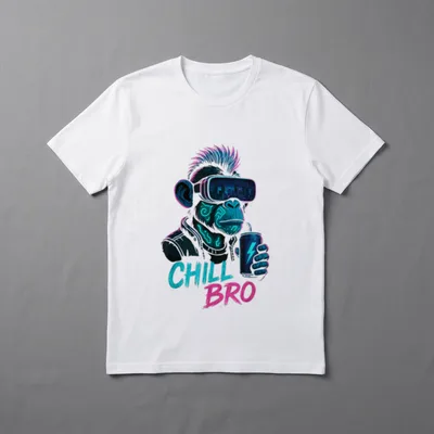 Gamer Chillbro T-Shirt – Klassisches T-Shirt in Schwarz