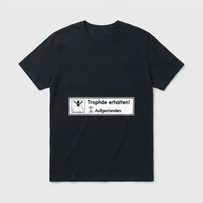 Lustiges Trophäe erhalten Zocker T-Shirt – Klassisches T-Shirt in Schwarz