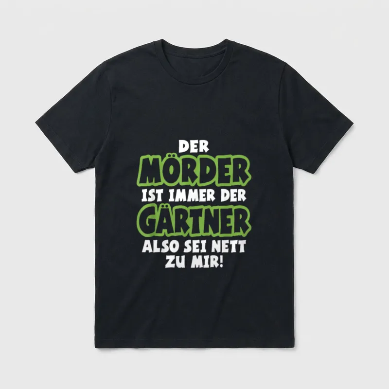 Gärtner Garten Gärtnerei Landschaftsgärtner T-Shirt – Klassisches T-Shirt in Schwarz