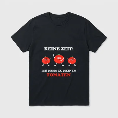 Lustiger Gärtner Tomaten Gartenarbeit T-Shirt – Klassisches T-Shirt in Schwarz