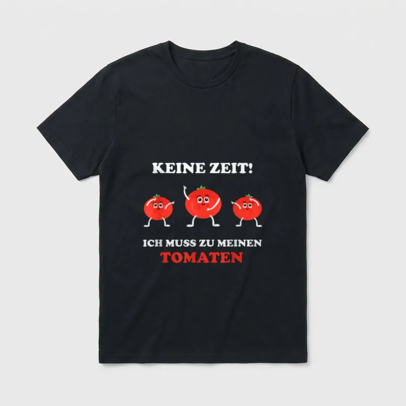 Lustiger Gärtner Tomaten Gartenarbeit T-Shirt – Klassisches T-Shirt in Schwarz