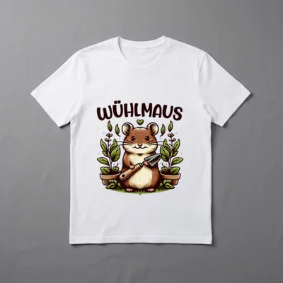 Wühlmaus Lustiges Garten Motiv T-Shirt – Klassisches T-Shirt in Schwarz