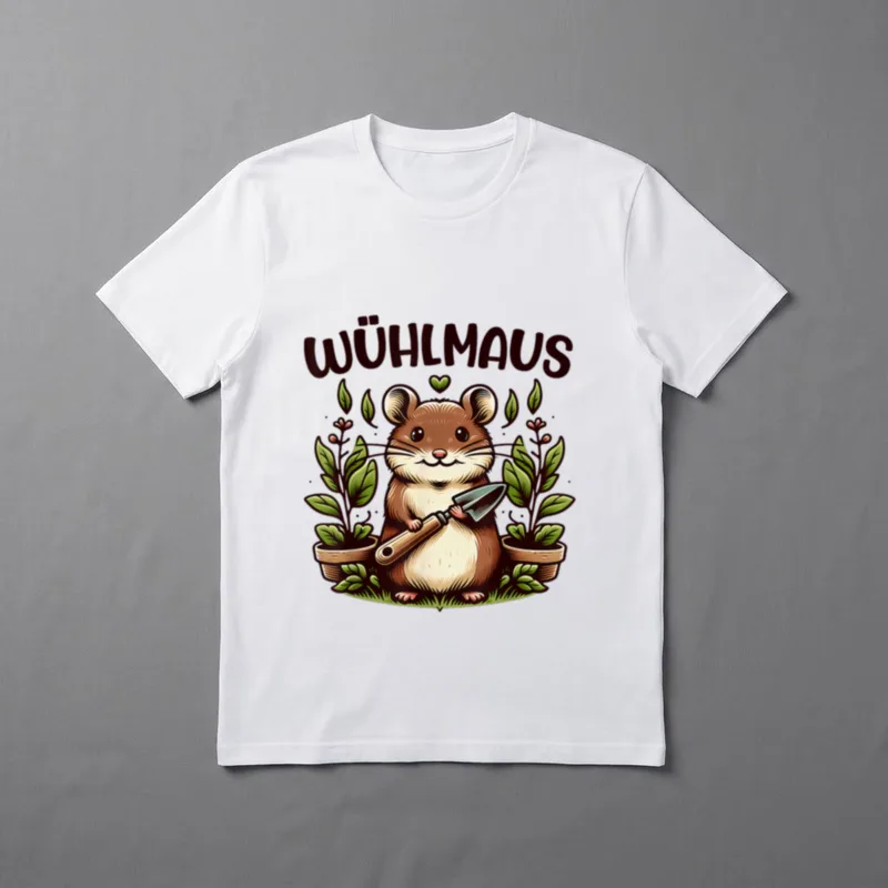 Wühlmaus Lustiges Garten Motiv T-Shirt – Klassisches T-Shirt in Schwarz