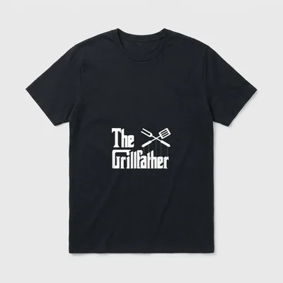 The Grillfather Smoker & T-Shirt – Klassisches T-Shirt in Schwarz