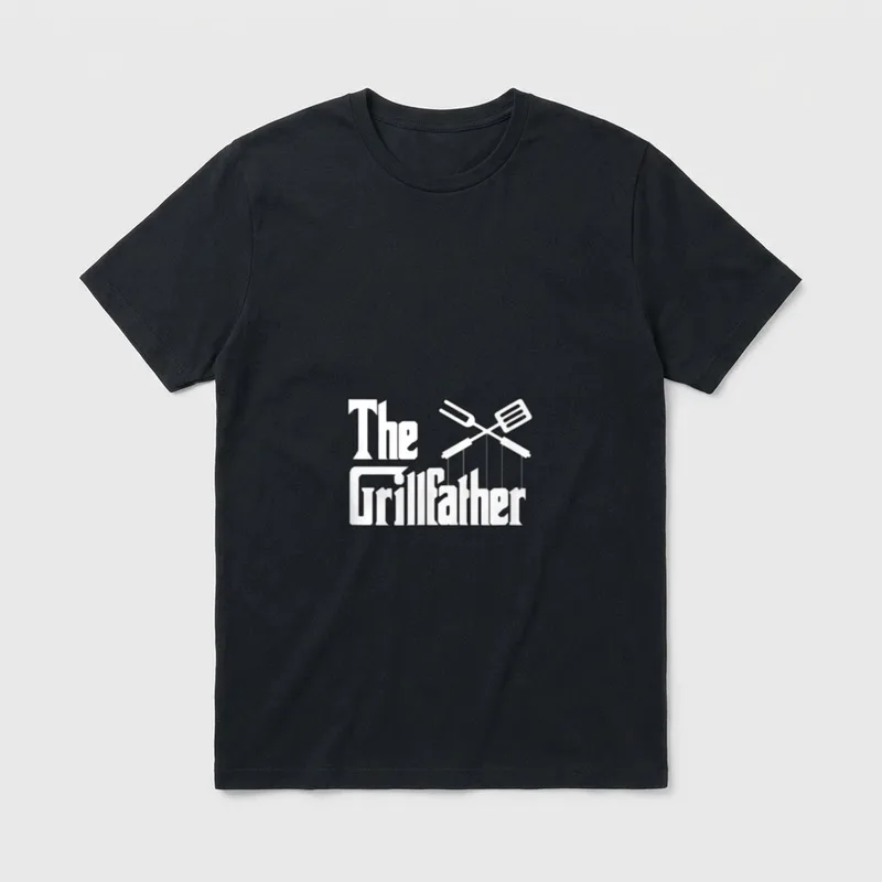The Grillfather Smoker & T-Shirt – Klassisches T-Shirt in Schwarz