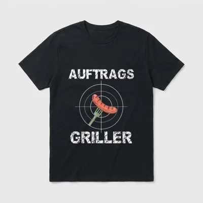 Griller Grill Bratwurst Grillspruch T-Shirt – Klassisches T-Shirt in Schwarz