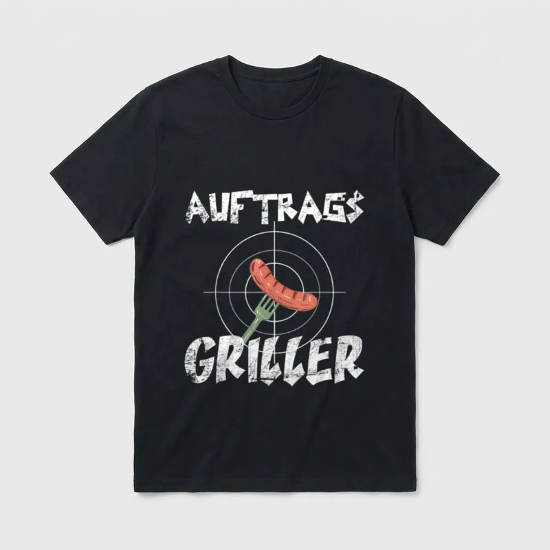 Griller Grill Bratwurst Grillspruch Lustiges T-Shirt – Klassisches T-Shirt in Schwarz
