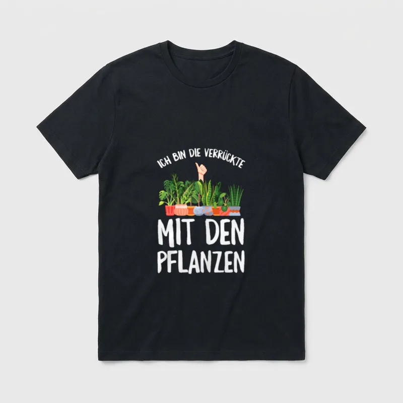 Ich Bin Die Verrückte Garten & Grillen T-Shirt – Klassisches T-Shirt in Schwarz