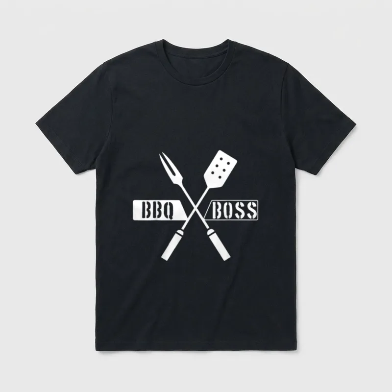 Grillmeister am Werk Lustiges T-Shirt – Klassisches T-Shirt in Schwarz