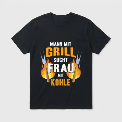 Humor Grillen Spruch T-Shirt – Klassisches T-Shirt in Schwarz